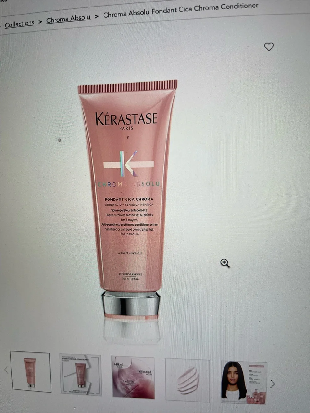 Kerastase color treated Chroma Absolu Shampoo & Refill Set and conditioner